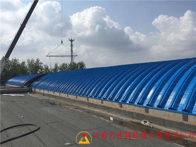 潍坊恒力新型建材有限公司拱形屋顶安装