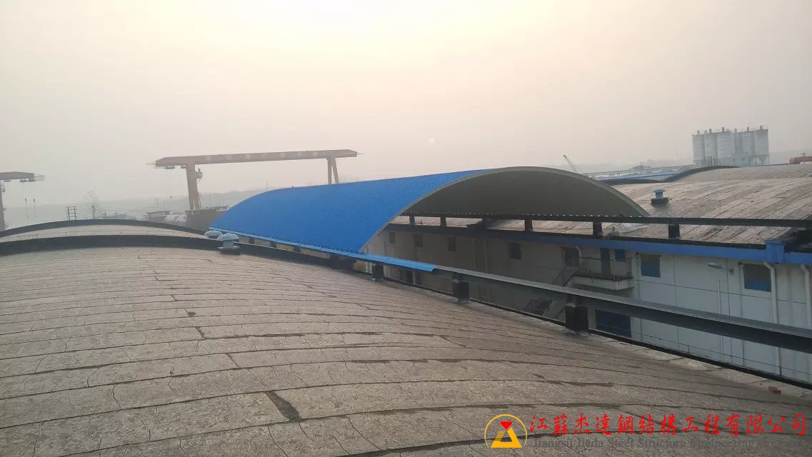 扬州粮库拱形屋顶工程