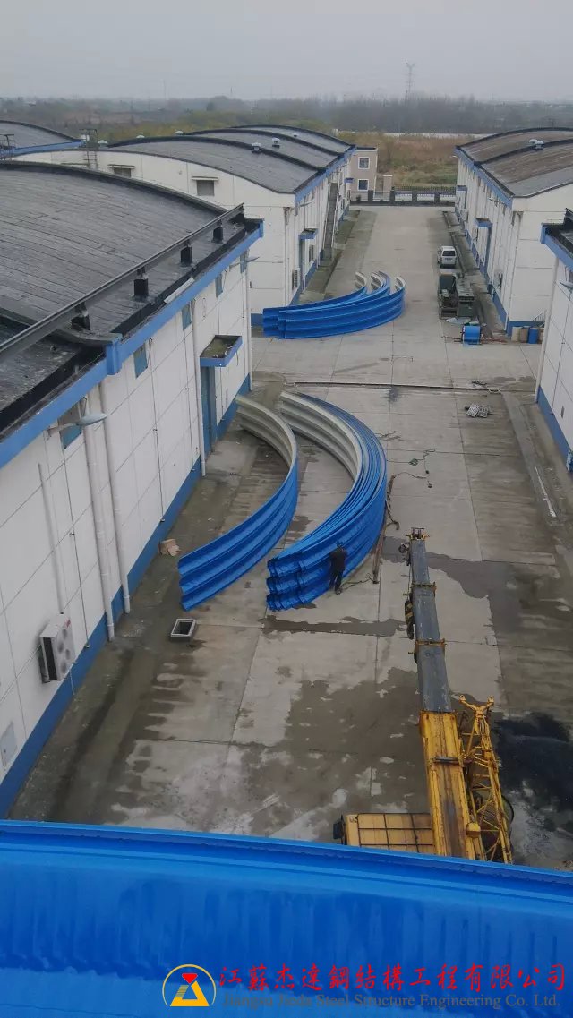扬州粮库拱形屋顶工程