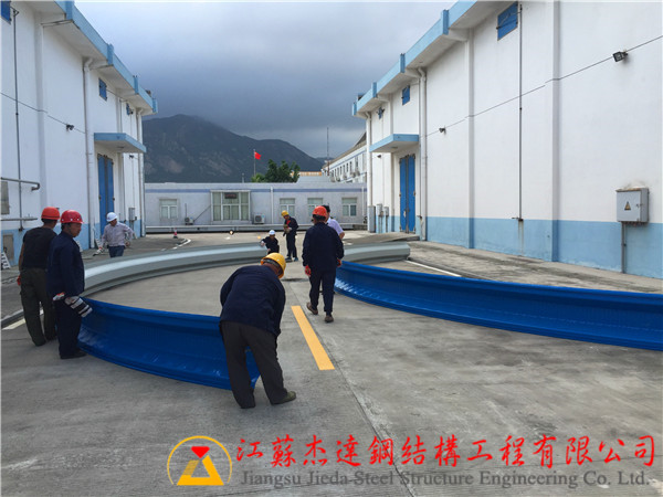 长乐直属库拱形屋顶制作安装