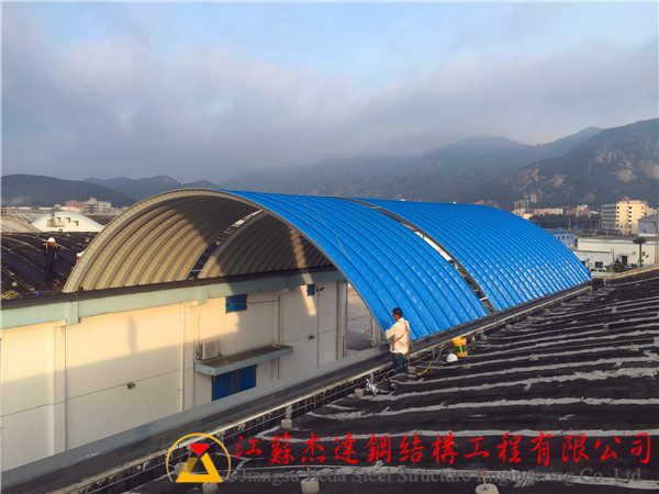 杰达拱形屋顶制作安装