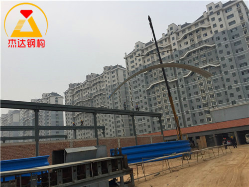无缝钢管钢柱结构拱形屋顶