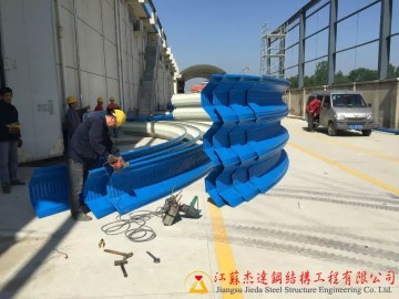 盐城市禾丰粮库拱形屋顶工程