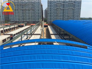 拱形屋顶使用中空间隔式FPR采光带
