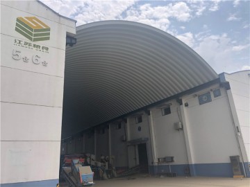江苏淮安直属库拱形屋顶罩棚工程