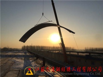 江苏省扬州市仪征粮库拱形屋面工程