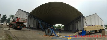 扬州市新集粮库卸粮罩棚安装工程
