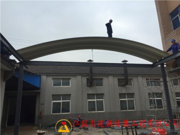 扬州江都电子厂小跨度拱形屋顶